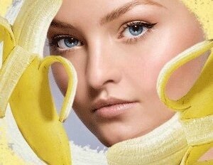máscara de bananas para o rexuvenecemento facial